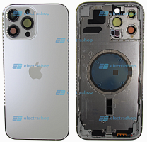Корпус для IPhone 13 Pro Max серебристый (оригинал)