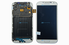 Модуль-дисплей Samsung Galaxy S4 (GT-I9500) белый в сборе с рамкой (TFT COPY)