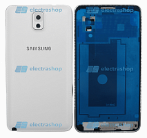 Корпус для Samsung Galaxy Note 3 4G (задн.крышка+средн.часть+перед.рама) белый (Оригинал)