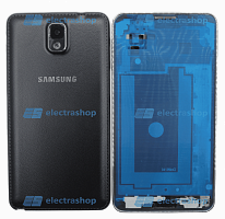 Корпус для Samsung Galaxy Note 3 3G (задн.крышка+средн.часть+перед.рама) черный (Оригинал)