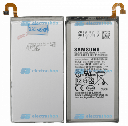 Аккумулятор/батарея для Samsung Galaxy A6+ SM-A605/A6 Plus (EB-BJ805ABE)