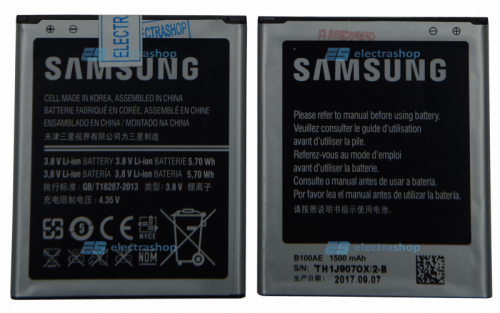 Аккумулятор/батарея для Samsung Galaxy S7562/S7270/S7272/S7260/S7262/S7582/I8190/J105 (B100AE)