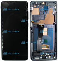 Модуль-дисплей Samsung Galaxy S20 Ultra (SM-G988B/SM-G988DS) черный (OLED COPY)