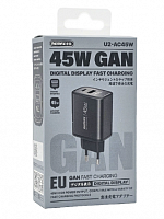 Зарядное устройство REMAX 45W GaN Fast Charge U2-AC45W (Type-C(45w)/Type-A(30W))