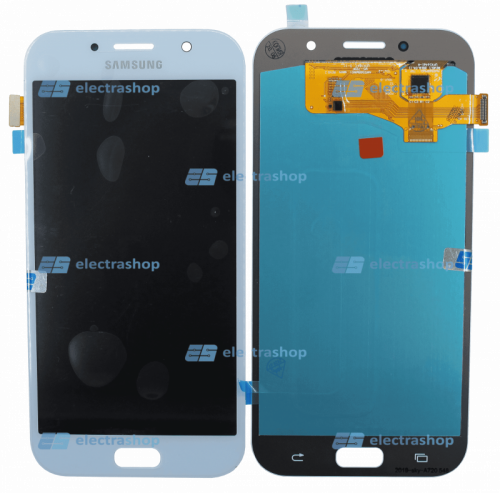 Модуль-дисплей Samsung Galaxy A7 (2017) SM-A720F/SM-A720DS голубой (AMOLED COPY)
