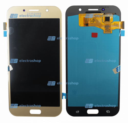 Модуль-дисплей Samsung Galaxy A7 (2017) SM-A720F/SM-A720DS золотой (AMOLED COPY)