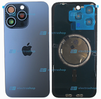 Задняя крышка для IPhone 15 Pro Max синяя (Оригинал)
