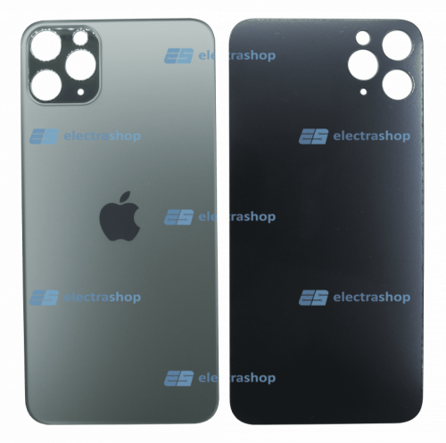 Задняя крышка для IPhone 11 Pro Max темно-зеленая (Оригинал)