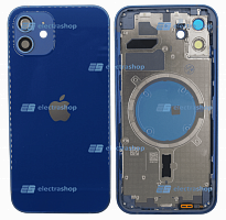 Корпус для IPhone 12 синий (оригинал)