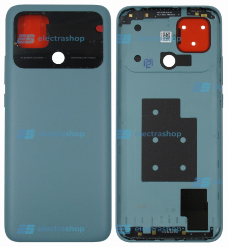 Задняя крышка для Xiaomi POCO C40 зеленая