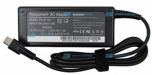 Блок питания для ноутбука ASUS 20V (3.25A 65W) Type-C