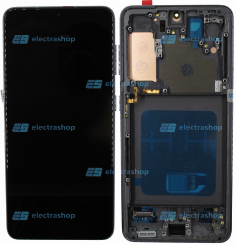 Модуль-дисплей Samsung Galaxy S21 (SM-G991B) черный (OLED COPY)