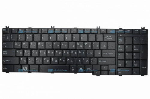 Клавиатура для ноутбука Toshiba C650 черная