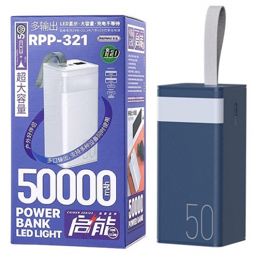 Портативное зарядное устройство Power Bank REMAX RPP-321 50000 MaH (Black)