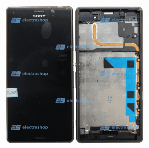 Модуль-дисплей Sony Xperia Z3 DUAL L55/D6633 с рамкой бронза ( ОРИГИНАЛ)