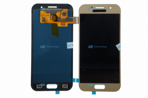 Модуль-дисплей Samsung Galaxy A3 (2017) SM-A320F золотой (TFT COPY)