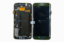 Модуль-дисплей Samsung Galaxy S6 EDGE (SM-G925F/SM-G925H/SM-G925DS) зеленый с рамкой