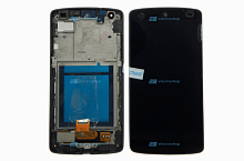 Модуль-дисплей LG D820/D821 GOOGLE NEXUS 5 в сборе с рамкой черный (Оригинал)