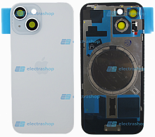 Задняя крышка для IPhone 15 синяя (Оригинал)