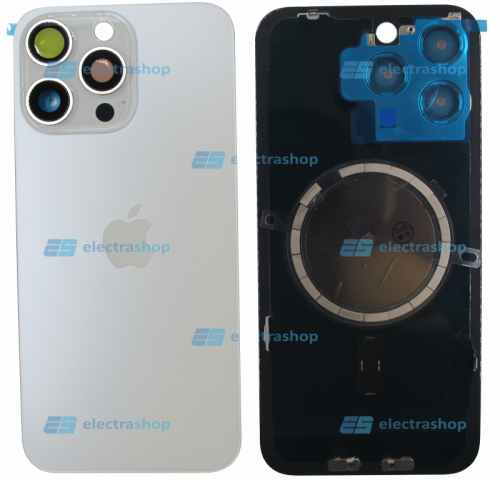Задняя крышка для IPhone 15 Pro Max белая (Оригинал)
